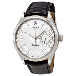 Replica--Cellini Date Silver Dial 18K White Gold Men's Watch 50519SSBKL