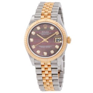 Replica--Datejust 31 Automatic Diamond Black Mother Of Pearl Dial Ladies Watch 278273BKDJ