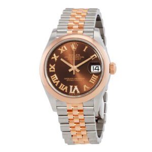 Replica--Datejust 31 Chocolate Dial Automatic Ladies Steel and 18kt Everose Gold Jubilee Watch 278241CHRDJ