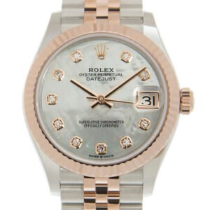 Replica--Datejust 31 Mother of Pearl Diamond Dial Automatic Ladies Steel and 18kt Everose Gold Jubilee Watch 278271MDJ