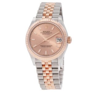 Replica--Datejust 31 Rose Dial Automatic Ladies Steel and 18kt Everose Gold Jubilee Watch 278271PKSJ