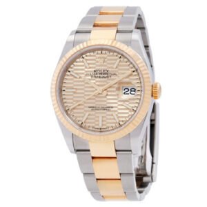 Replica--Datejust 36 Automatic Chronometer Champagne Dial Watch 126233CFSO