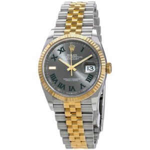 Replica--Datejust 36 Automatic Chronometer Grey Dial Watch 126233GYRJ
