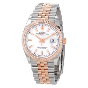 Replica--Datejust 36 Automatic White Dial Men's Steel and 18kt Everose Gold Jubilee Watch 126231WSJ