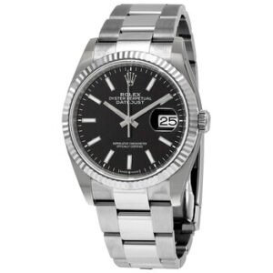Replica--Datejust 36 Black Dial Automatic Men's Oyster Watch 126234BKSO