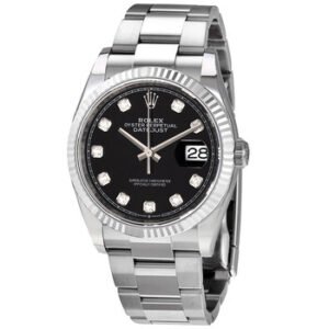 Replica--Datejust 36 Black Diamond Dial Automatic Ladies Oyster Watch 126234BKDJ