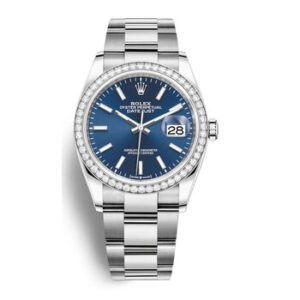 Replica--Datejust 36 Blue Dial Automatic Unisex Oyster Watch 126284BLSO