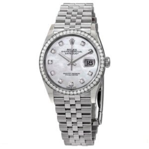 Replica--Datejust 36 Mother of Pearl Diamond Dial Automatic Unisex Jubilee Watch 126284MDJ