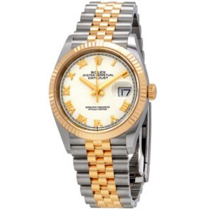 Replica--Datejust 36 White Dial Men's Stainless Steel and 18kt Yellow Gold Jubilee Watch 126233WRJ