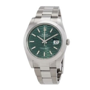 Replica--Datejust 41 Mint Green Fluted Motif Dial Automatic Men's Oyster Watch M126300-0021