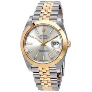 Replica--Datejust 41 Silver Dial Steel and 18K Yellow Gold Jubilee Bracelet Men's Watch 126303SSJ