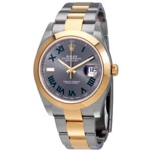 Replica--Datejust 41 Slate Dial Automatic Men's Steel and 18kt Yellow Gold Oyster Watch 126303GYRO