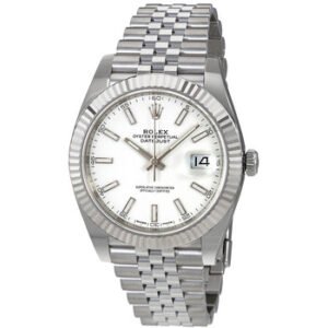 Replica--Datejust 41 White Dial Automatic Men's Watch 126334WSJ