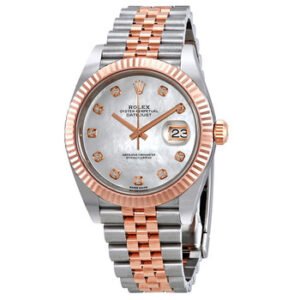 Replica--Datejust Automatic Diamond Men's Steel and 18ct Everose Gold Jubilee Watch 126331MDJ