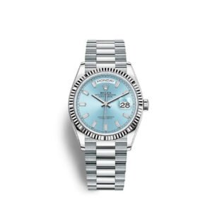 Replica--Day-Date 36 Ice Blue Bguette Dial Automatic Men's Platinum President Watch M128236-0009