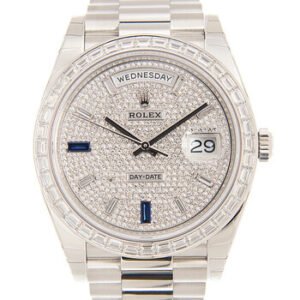 Replica--Day-Date 40 Automatic Chronometer Diamond-Pave Dial Men's Watch 228396tbr-0021