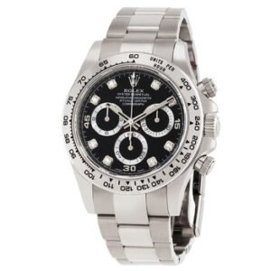 Replica--Daytona Chronograph Automatic Chronometer Diamond Black Dial Men's Watch 116509-0055