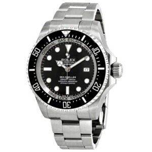 Replica--Deepsea Black Dial Automatic Men's Stainless Steel Oyster Watch 126660BKSO
