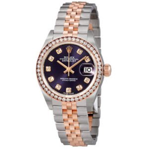 Replica--Lady Datejust Aubergine Dial Diamond Automatic Watch 279381OBDJ