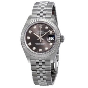 Replica--Lady Datejust Automatic Grey Diamond Dial Ladies Jubilee Watch 279174GYDJ