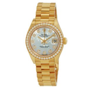 Replica--Lady-Datejust Mother Of Pearl Dial Automatic 18 Carat Yellow Gold Watch 279138MDP