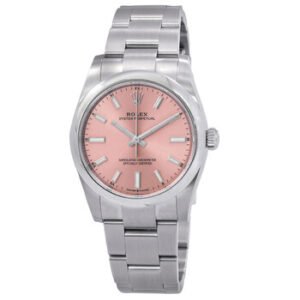 Replica--Oyster Perpetual 34 Automatic Chronometer Pink Dial Ladies Watch 124200PKSO