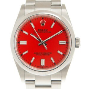 Replica--Oyster Perpetual 36 Automatic Chronometer Coral Red Dial Watch 126000CRLRDSO