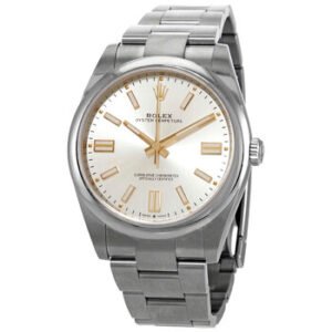 Replica--Oyster Perpetual 41 Automatic Silver Dial Men's Watch 124300SSO