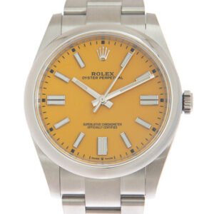 Replica--Oyster Perpetual 41 Automatic Yellow Dial Men's Watch 124300YLSO