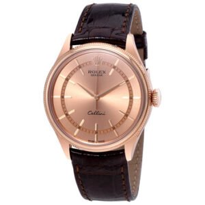Replica--Cellini Pink Dial 18K Everose Gold Men's Watch 50505PKSBRL