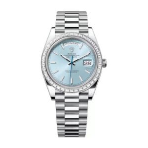 Replica--Day Date Automatic Chronometer Diamond Blue Dial Men's Watch 228396tbr-0039