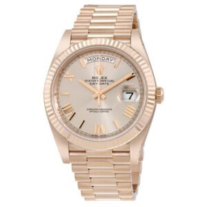 Replica--Day-Date 40 Sundust Dial 18K Everose Gold President Automatic Men's Watch 228235SNRP