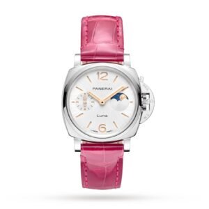 Panerai Luminor Due Luna Moonphase 38mm Ladies Watch Pink PAM01180