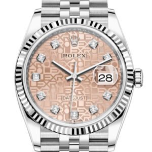Rolex Datejust 36 Pink Jubilee DiamondDial Automatic Jubilee Watch 126234