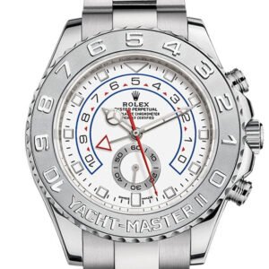 ROLEX Yacht-Master II 44 Blue Hands White Gold Mens Watch 116689