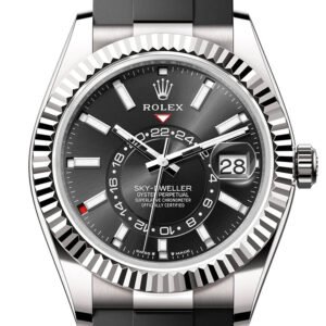 Rolex Sky Dweller 42 Black Dial White Gold Mens Watch 336239