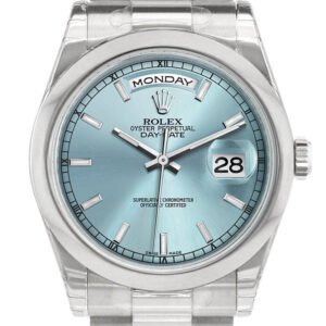 Rolex Day Date 36 Ice Blue Dial President Men's Watch 118206
