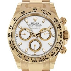 ROLEX Cosmograph Daytona White Dial Gold Men's Watch 116508