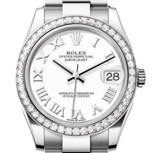 Rolex Datejust 31 White Roman Dial Ladies Watch 278384RBR 278384RBR-0013
