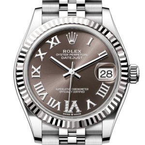 Rolex Datejust 31 Brown Roman Dial Dial Fluted Bezel Jubilee Ladies Watch 278274 278274-0028