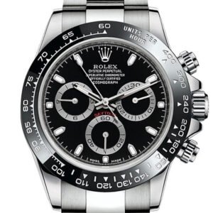 ROLEX Cosmograph Daytona 40 Black Dial Stainless Steel Oyster Men's Watch 116500LN 116500