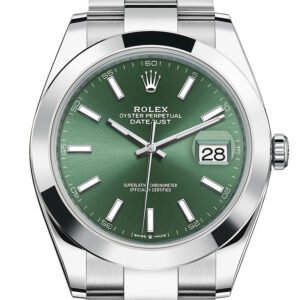 Rolex Datejust 41 Green Stick Dial Oyster Men's Watch 126300 126300-0019