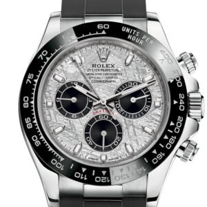Rolex Cosmograph Daytona Meteorite Dial White Gold Oysterflex Men's Watch 116519LN