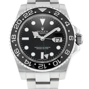 Replica Rolex GMT Master 2 Black Dial Steel (Ceramic Dial)