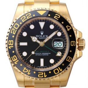ROLEX GMT-Master II 40 Black Dial Stainless Steel Men's Watch 116718