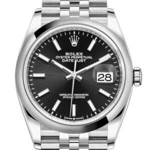 Rolex Datejust 36 Black Dial Automatic Jubilee Watch 126200