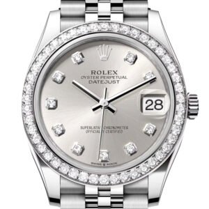 Rolex Datejust 31 Silver Diamond Dial Jubilee Ladies Watch 278384RBR 278384RBR-0034