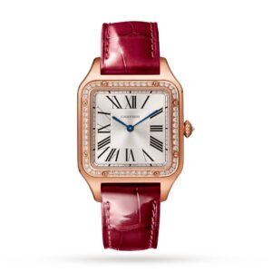 Cartier Santos Dumont Rose Diamonds Replica