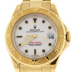 Rolex Yacht-Master White Dial Steel 18K Yellow Gold Ladies Watch 169628