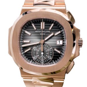 Patek Philippe Nautilus Rose Gold Black Graident Dial Mens Watch 5980/1R-001 New clasp